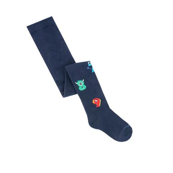 Girls cotton tights Dark blue Size 4-6, 6-8 years - Picture 2 of 2